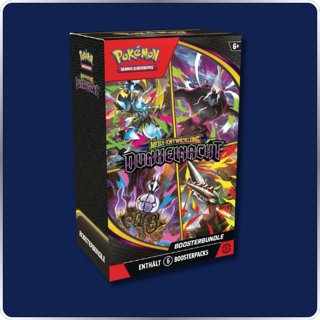 Pokémon-Sammelkartenspiel: Boosterbundle Mega-Entwicklung – Dunkelnacht (6 Boosterpacks)